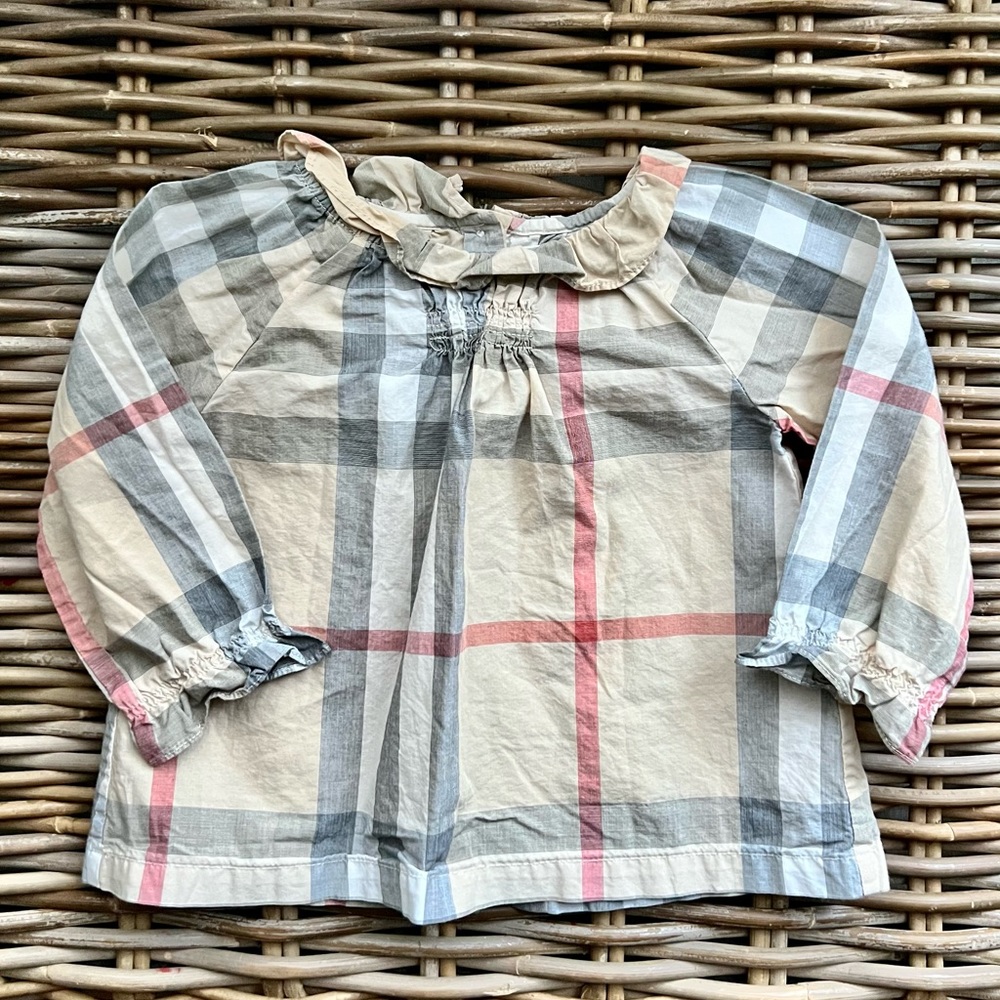 Burberry Baby Check Plaid Top